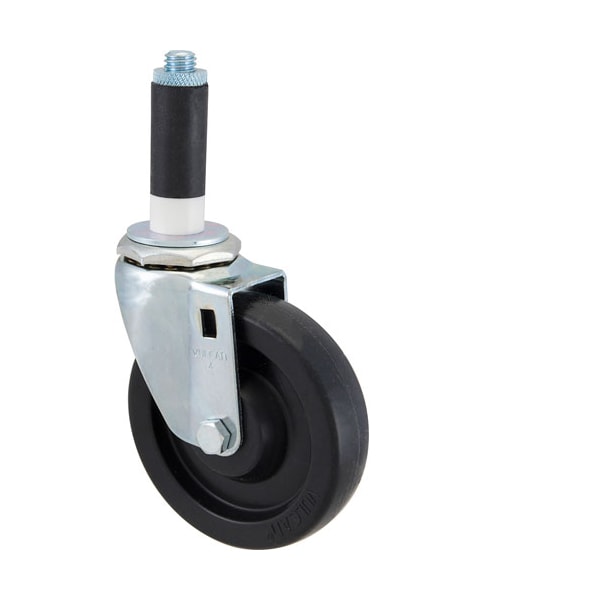Caster, Stem (4"Od, Swvl, Black)